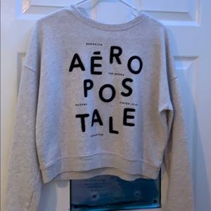 cropped long sleeve aeropostale shirt